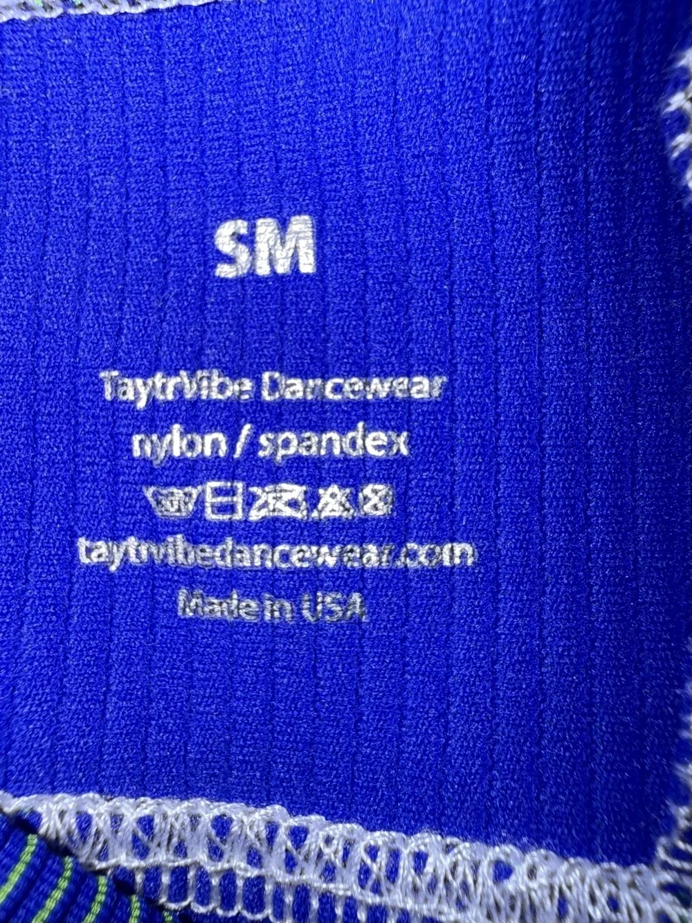 Taytr Vibe Dancewear One-Shoulder Dance Set - Blue Size Adult Small